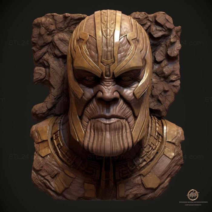 Characters (thanos 3d model 2, HERO_4442) 3D models for cnc